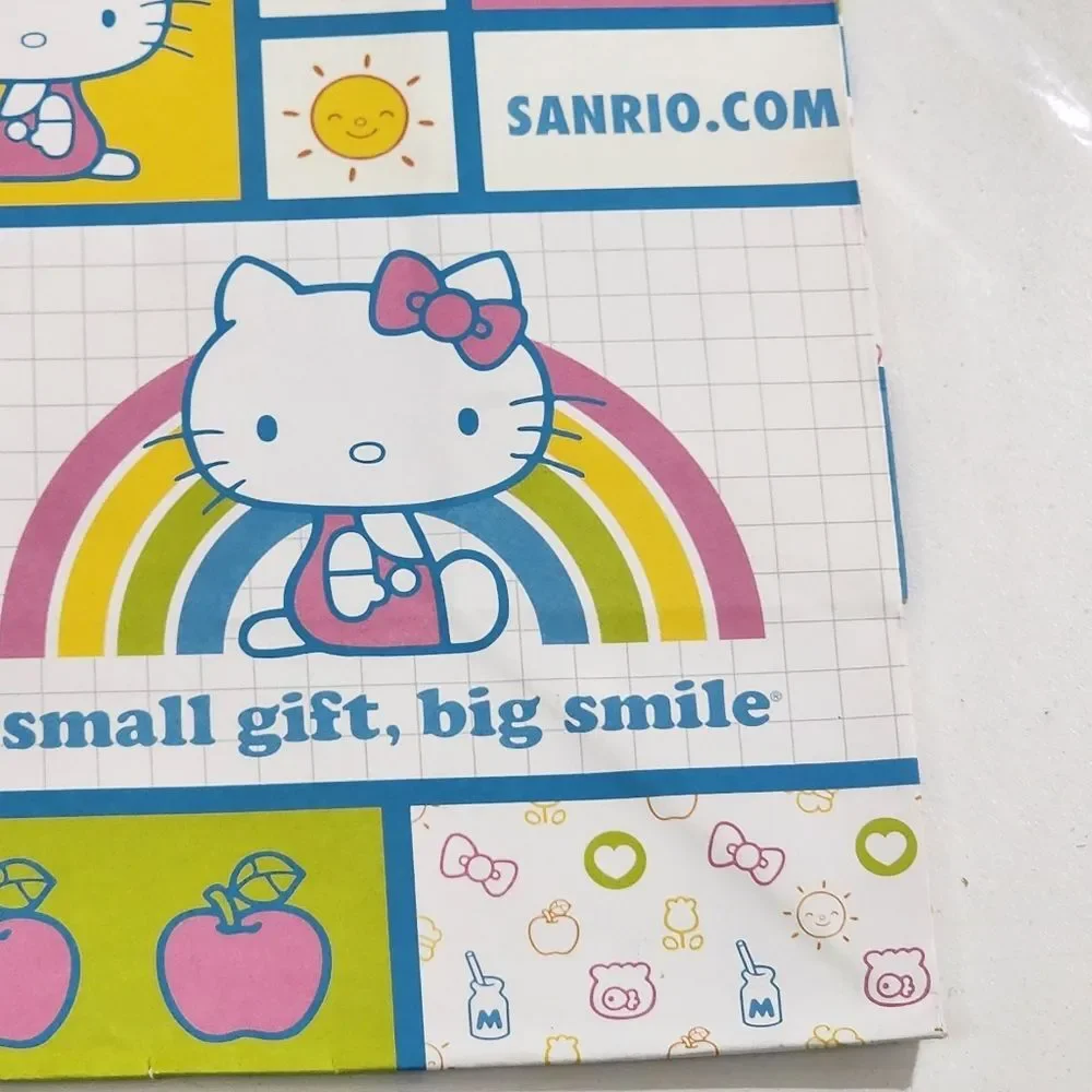 Sanrio Hello Kitty Colorful Pastel Paper Gift Bag RARE